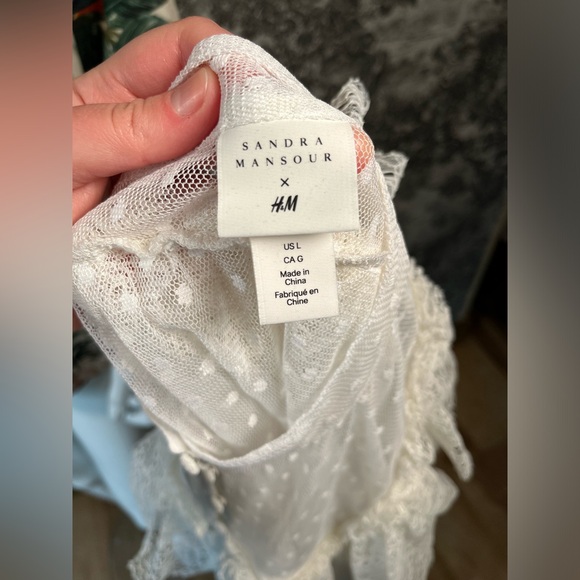 H&M x Sandra Mansour Swiss-Dot Blouse - Picture 8 of 10